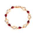 Shangjie OEM joyas Ins Fashion Jewelry Bracelet Women Gold Plated Rhinestone Smart Bracelet Zircon Heart Bracelet
